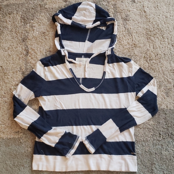 Aero Striped Lightweight Hoodie - Picture 1 of 5